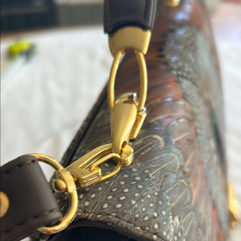 Vintage Lee Sands 1989… ( New out of plastic) Elegant Brown and Gold Women's Bag